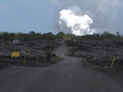 First views of the lava steam - wow!                               
