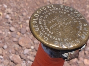 Summit marker of Mauna Kea, Big Island Hawaii                               