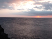 Sunset from the southern tip of the Big Island Hawaii                               