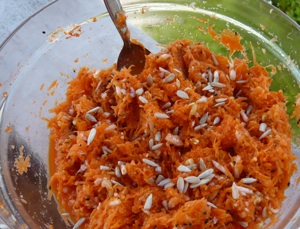 Fresh Grated Carrot Salad